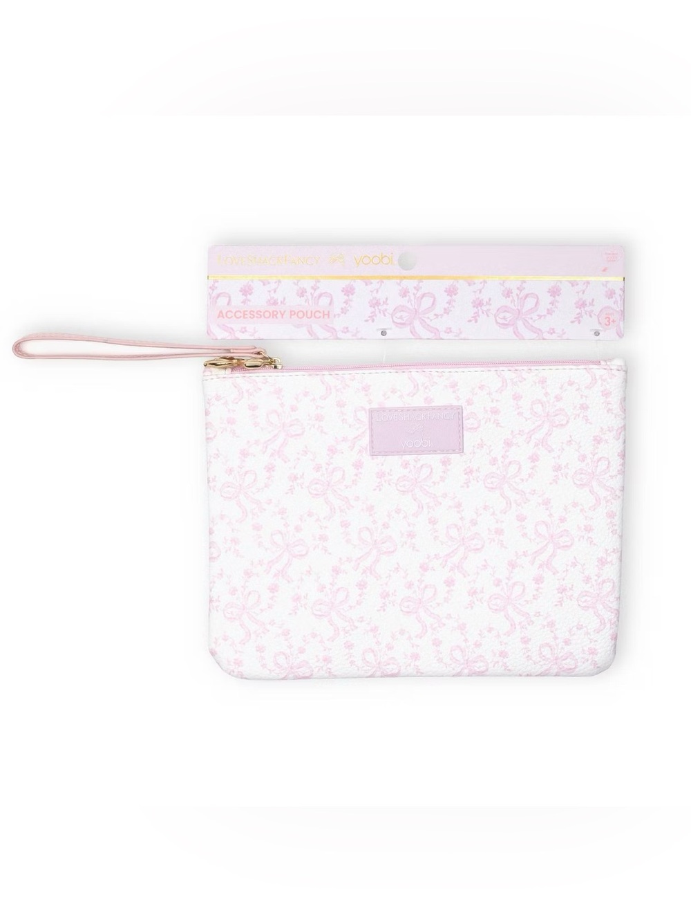 IN-HAND LoveShackFancy x Target - Yoobi Coquette Bow Flat Zip Pencil Case